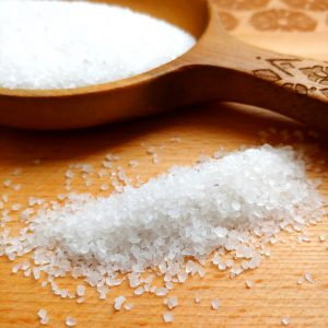 Rock salt enriched with Iodine