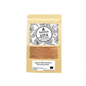 NATURALVITA Organic White Mustard Sprouting Seeds for Sprouts and Microgreens