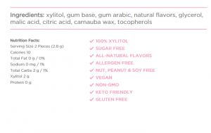 PUR ~ Natural Chewing Gum ~ Bubblegum Flavour