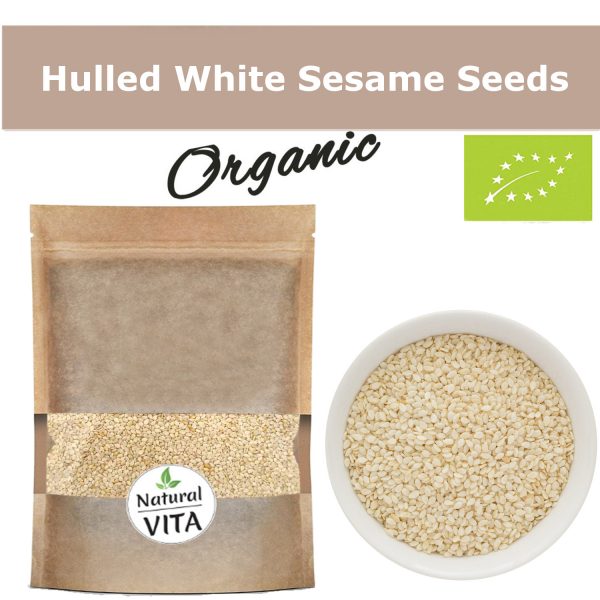 Naturalvita Organic Hulled White Sesame Seeds